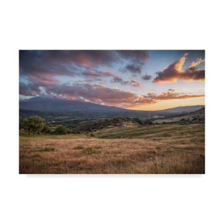 Giuseppe Torre 'Mount Etna Clouds' Canvas Art,12x19